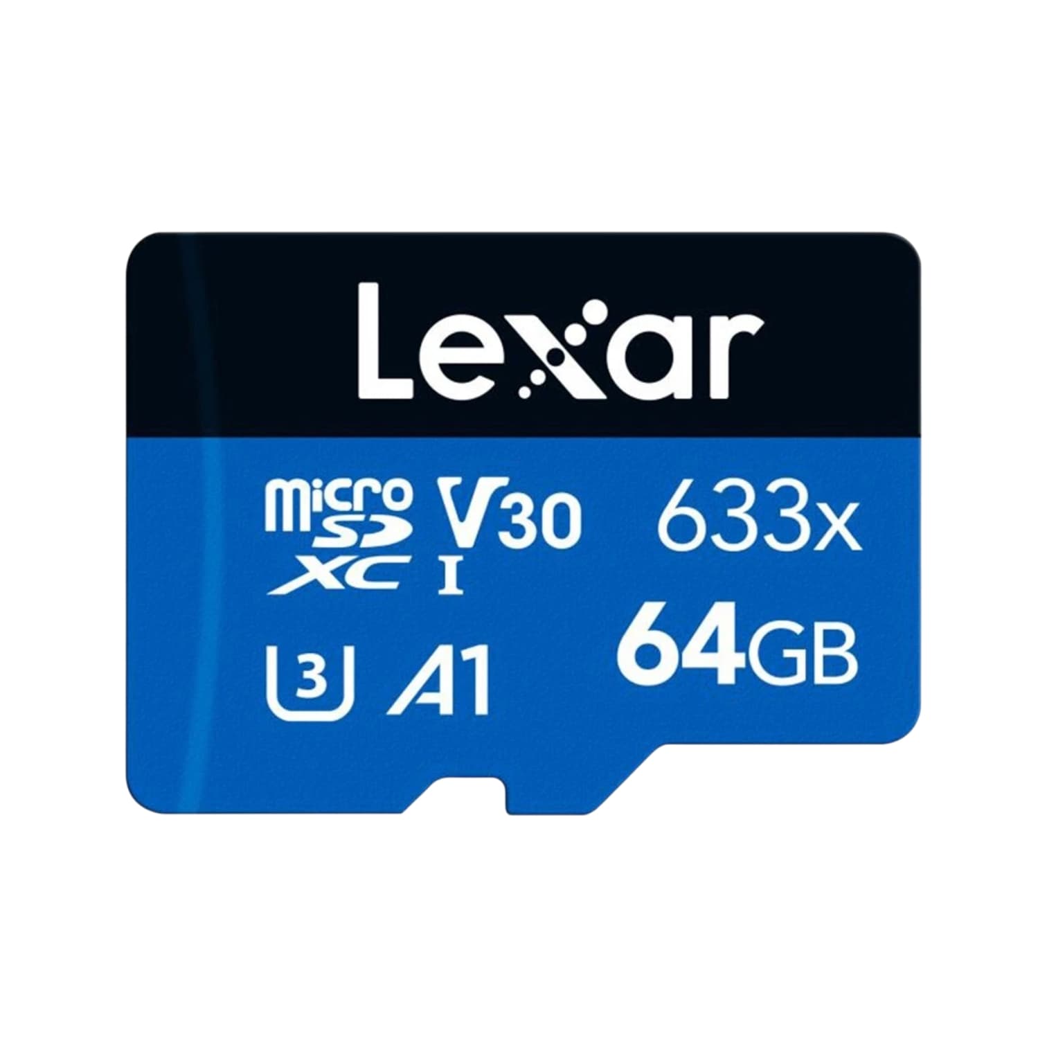 Lexar 64 GB High-Performance 633x microSDHC/microSDXC UHS-I Blue Series Memory Card